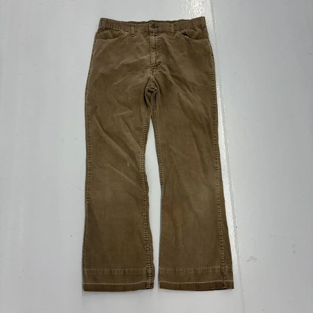 Vintage 70s Levi’s 646 Brown Bell Bottom Corduroys 36x32